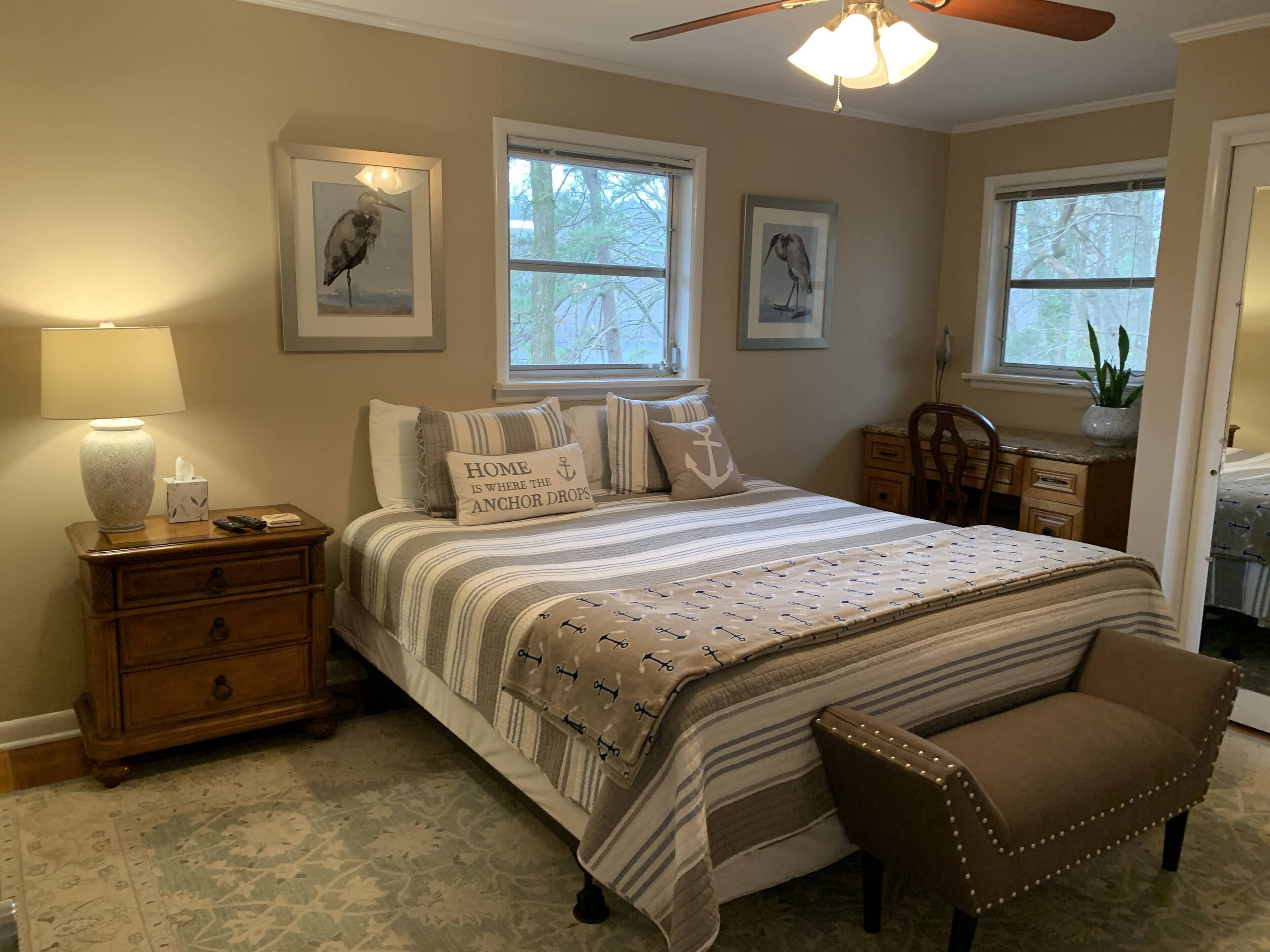 2 多间卧室、熨斗/熨衣板、免费 WiFi、床单