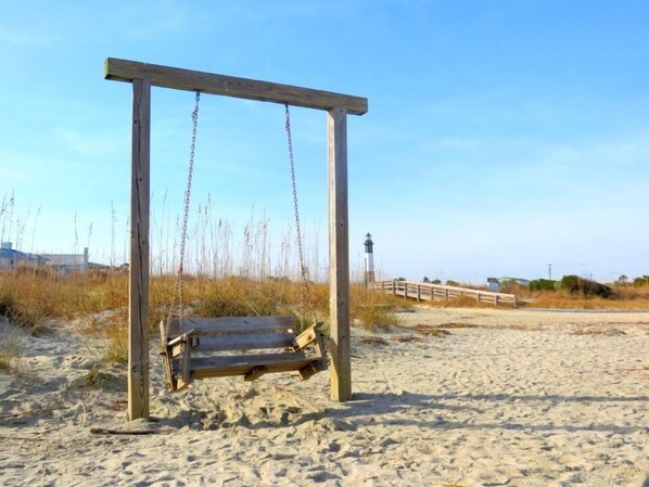 Beach nearby, beach towels