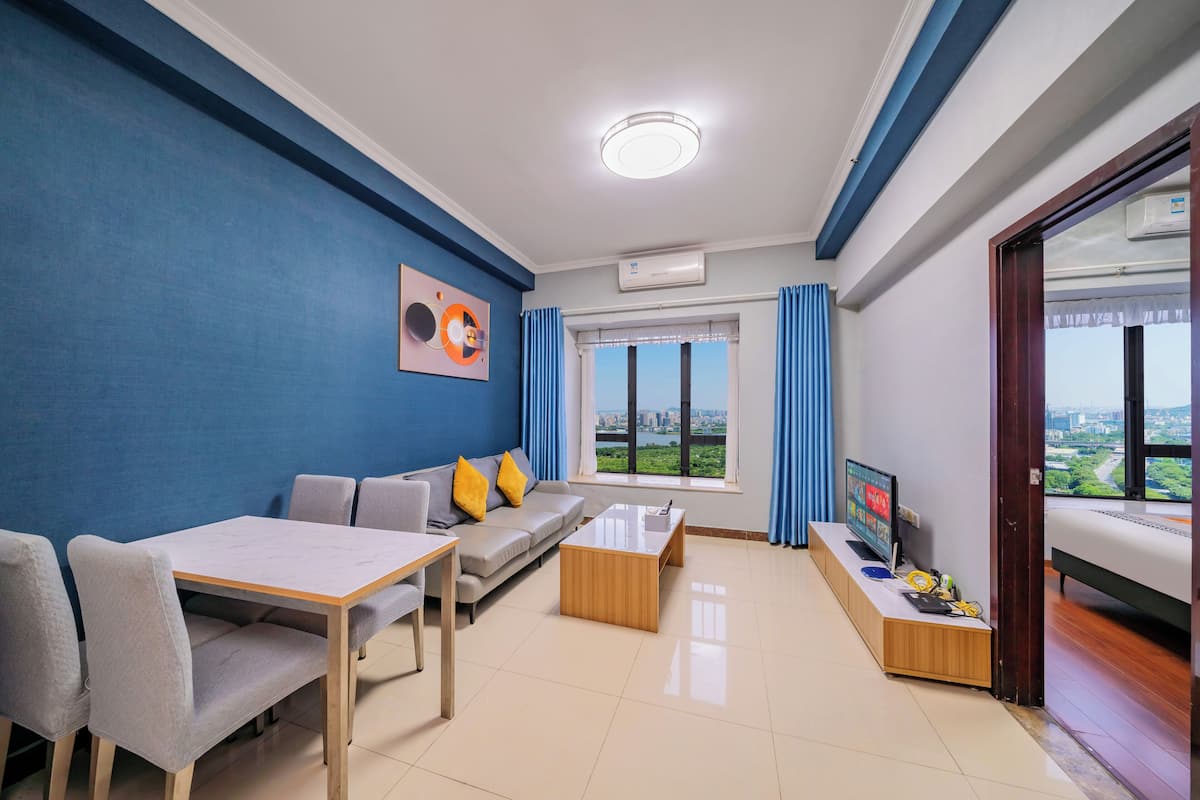 Business-Suite, 1 Queen-Bett | 1 Schlafzimmer, hochwertige Bettwaren, individuell dekoriert