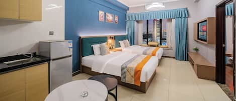 Business Suite, Multiple Beds | 1 bedroom, premium bedding, individually decorated
