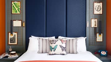 Free minibar items, in-room safe, individually decorated