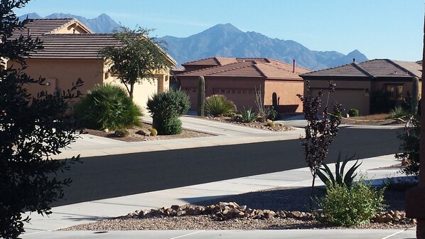 Property grounds - 55+ age restriction new 1431 Sq. Ft. House rental in Las Campanas subdivision.
(Green Valley)