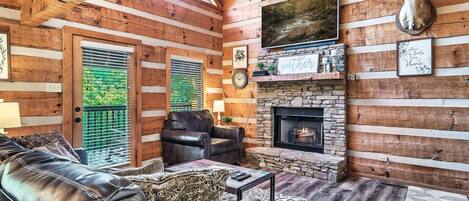 Smart TV, fireplace, table football, offices