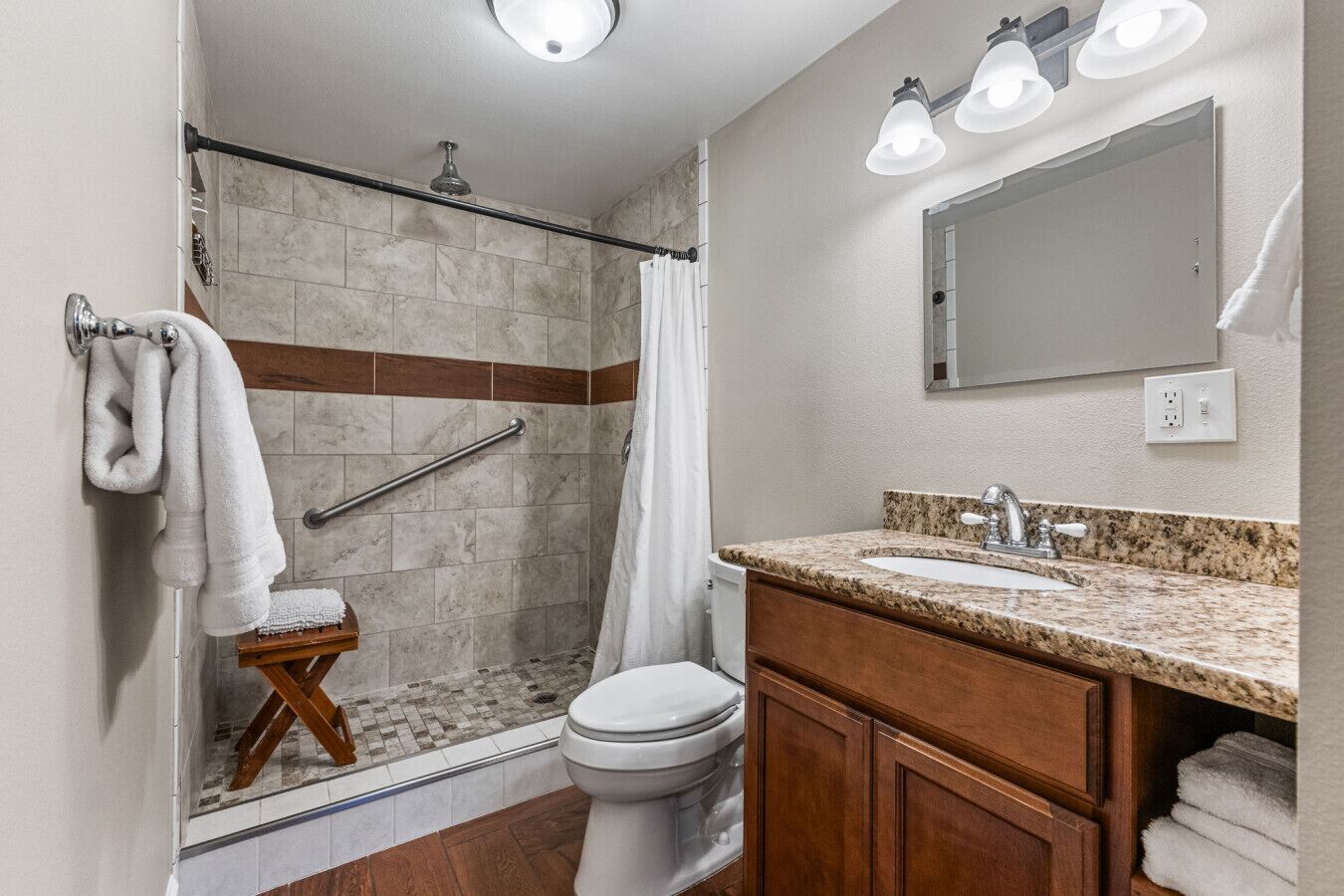Hair dryer, towels