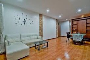 3-Bedroom Pool Villa  | Living area | 42-inch flat-screen TV with cable channels, TV