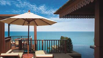 Villa - 1 sovrum - havsutsikt | Pool | Utomhuspool