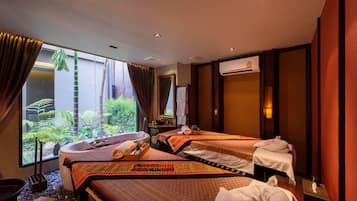 ห้องทรีทเมนท์สำหรับคู่รัก, อ่างน้ำร้อน, ทรีทเมนท์ดูแลผิว, อโรมาเธอราพี