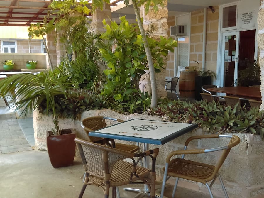 Breakfast, lunch and dinner served