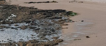 Bretonin rannikolla, rantoja ja kauppoja jalka.