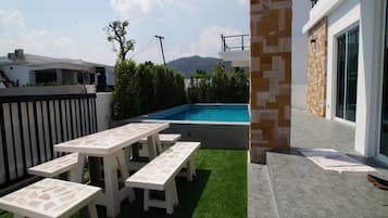 Villa, 3 Schlafzimmer, eigener Pool (3 Bathrooms) | Terrasse/Patio
