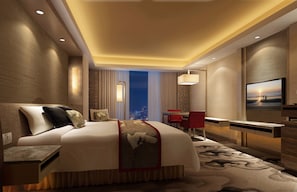 Minibar, in-room safe, desk, blackout curtains - Jinan Luxury Blue Horizon Hotel (Jinan)