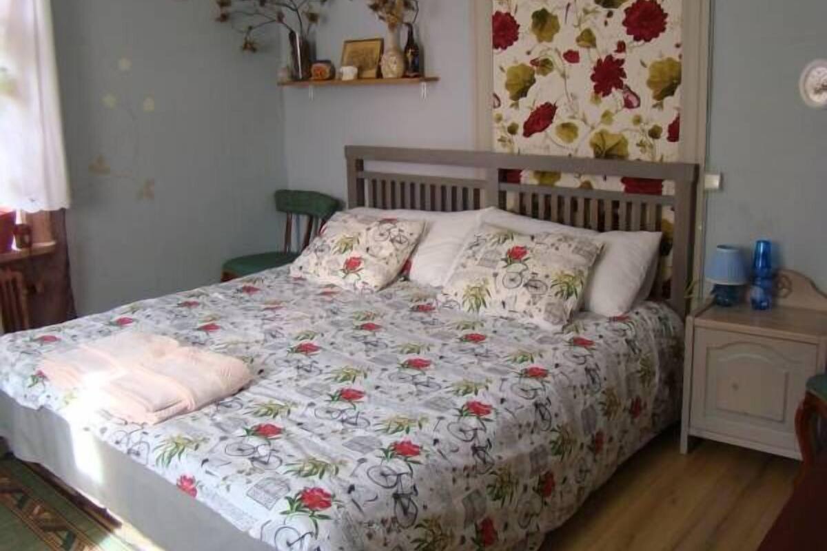 Individually decorated, individually furnished, iron/ironing board