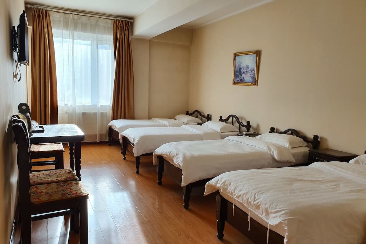 standard quadruple room, 1 bedroom | living room | lcd tv