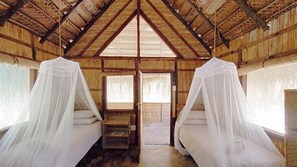 Family Cabin, Shared Bathroom | Premium bedding, individually furnished, bed sheets