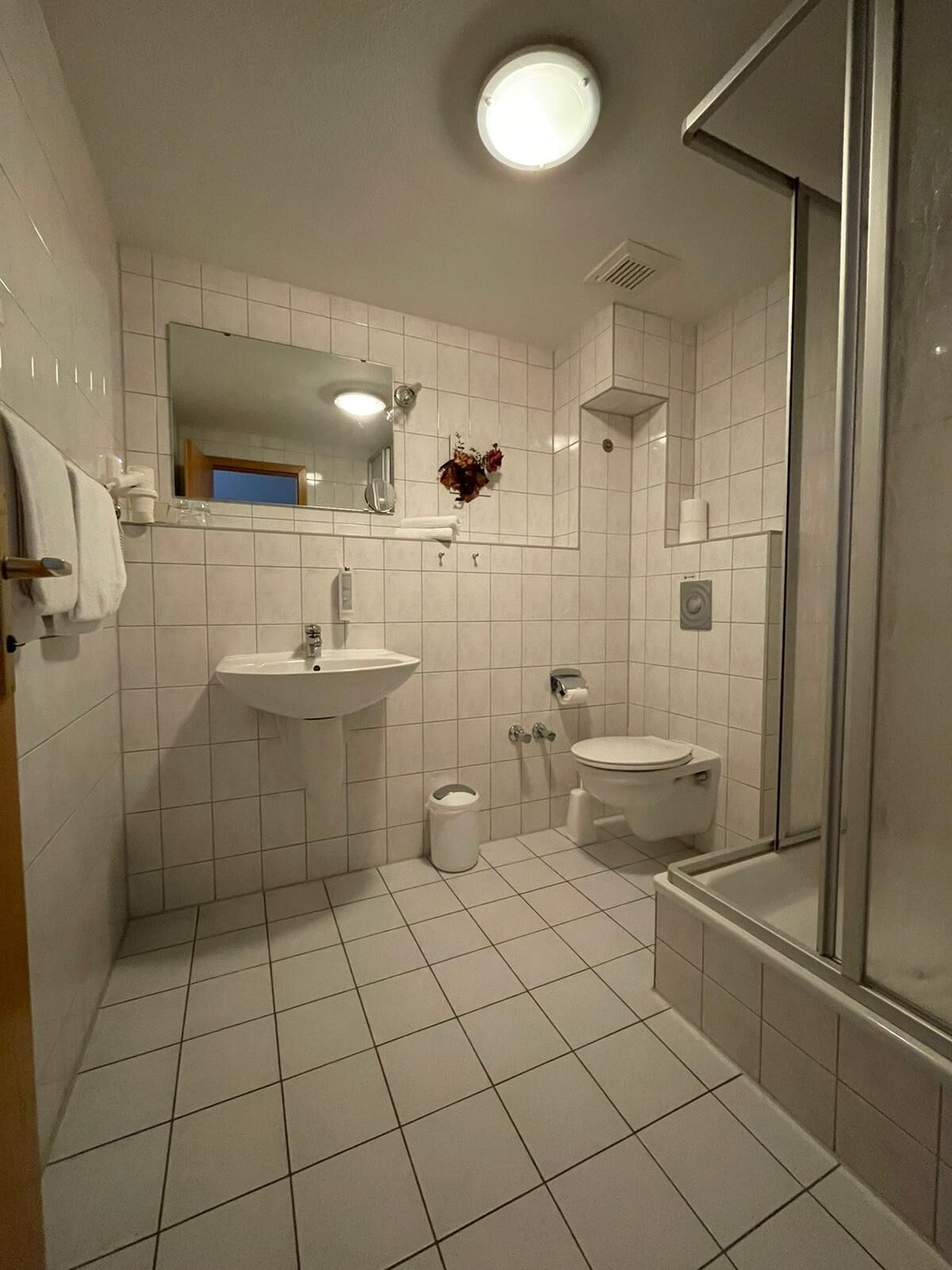 triple room | bathroom | shower, free toiletries, hair dryer, towels