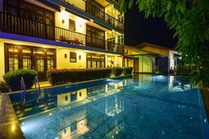 Front of property – evening/night