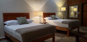 Junior Room, 2 Double Beds, Garden View | Premium bedding, desk, blackout curtains, free WiFi - Casa Flor de Mayo (Tepoztlán)