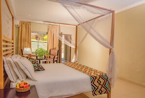 Premium bedding, minibar, in-room safe, desk