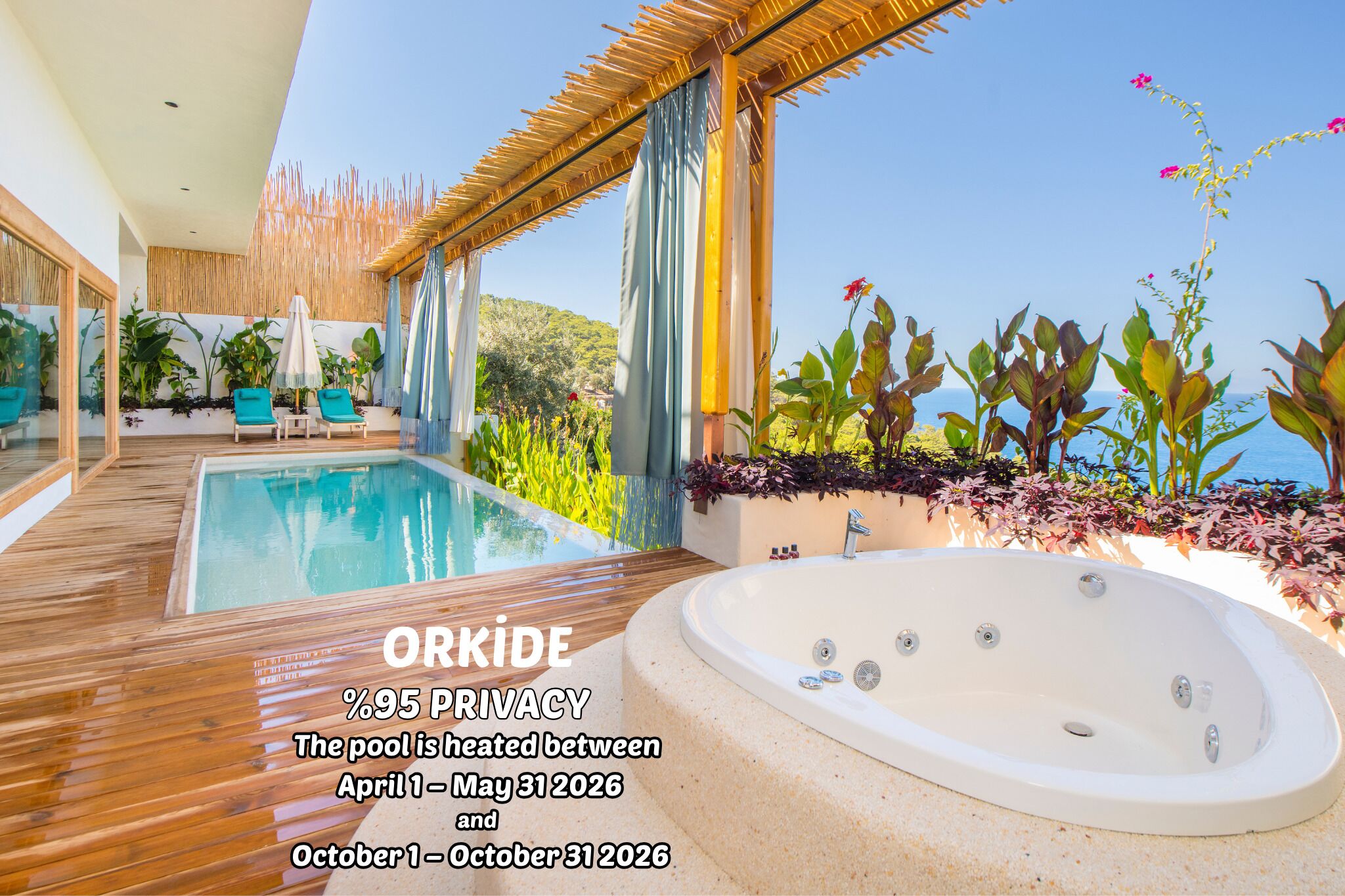 Orkide King Room Full Sea View (95% Privacy - Heated Pool: April 1-May 31 / October 1-31, 2026) | Nệm Tempur-Pedic, minibar, trang trí khác biệt 