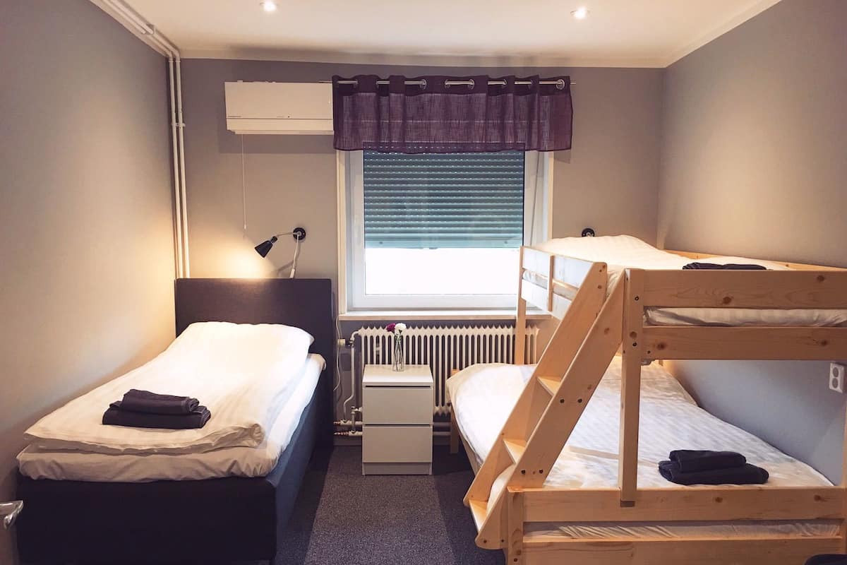 Een minibar, een bureau, geluiddichte muren, gratis wifi