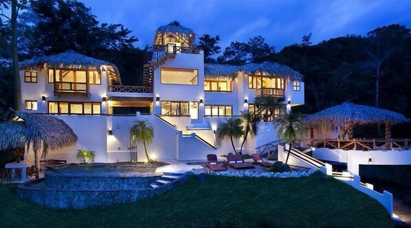 Front of property – evening/night