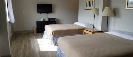 Double Room, 2 Queen Beds | Individually decorated, individually furnished, desk, free WiFi