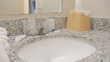 Studio, Multiple Beds | Bathroom sink