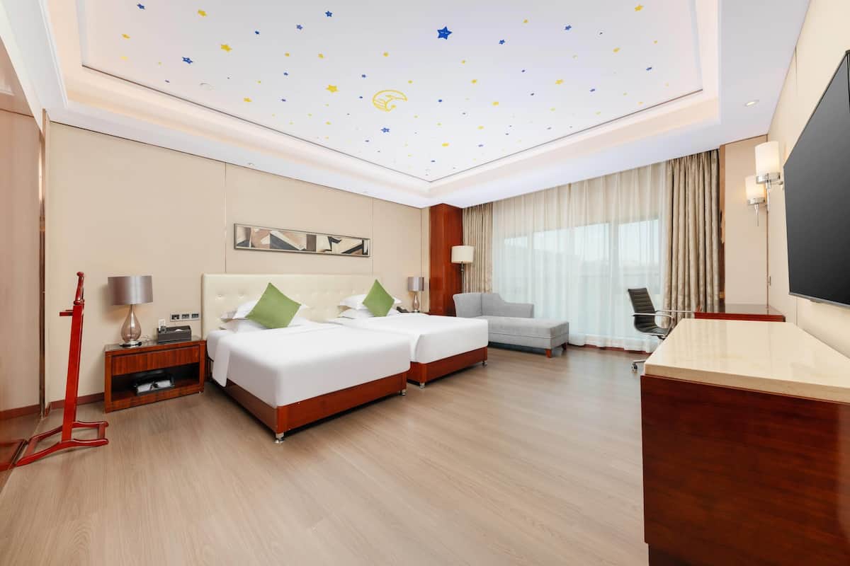 Ropa de cama de alta calidad y minibar