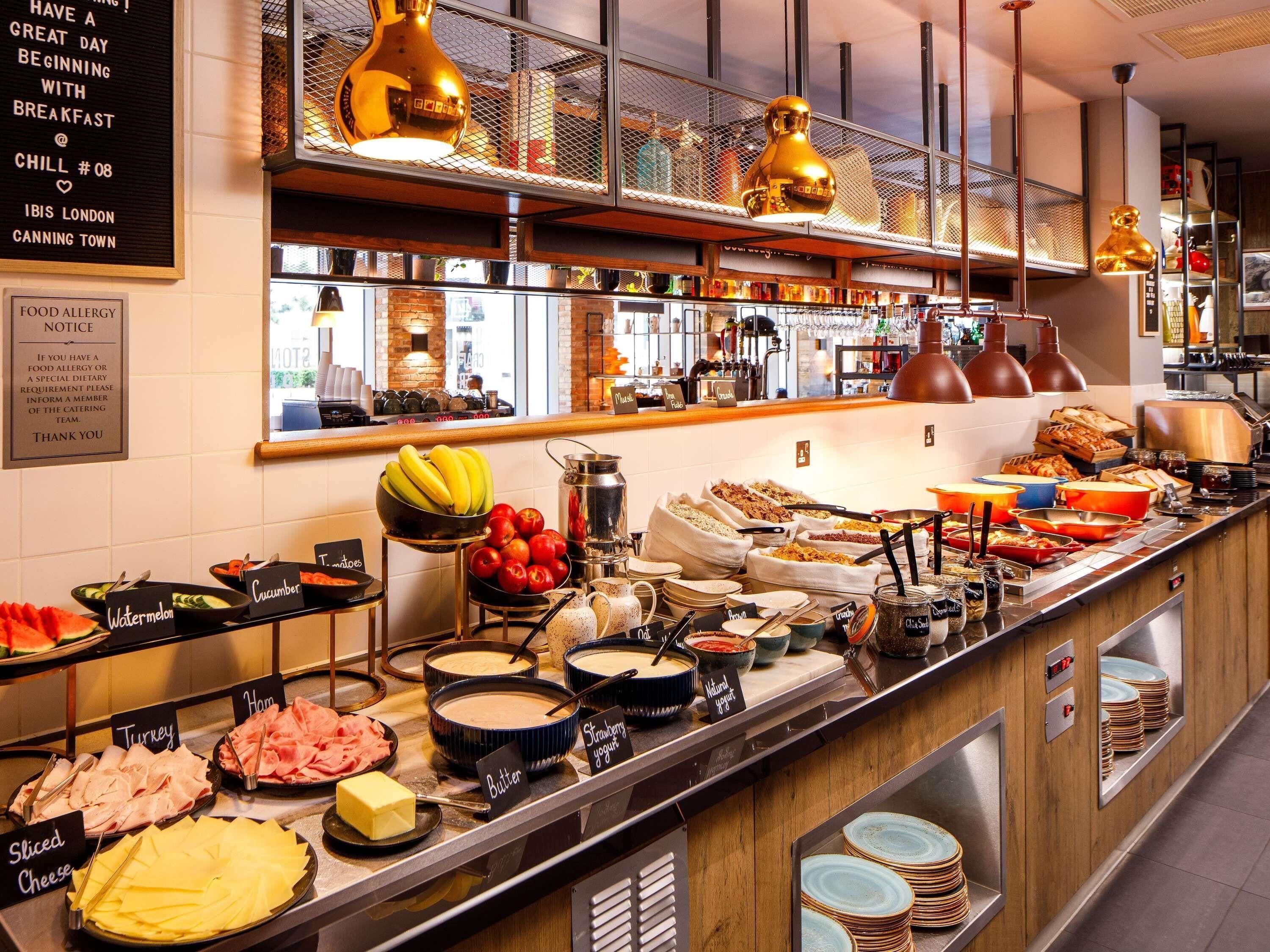 daily buffet breakfast (gbp 14.00 per person)