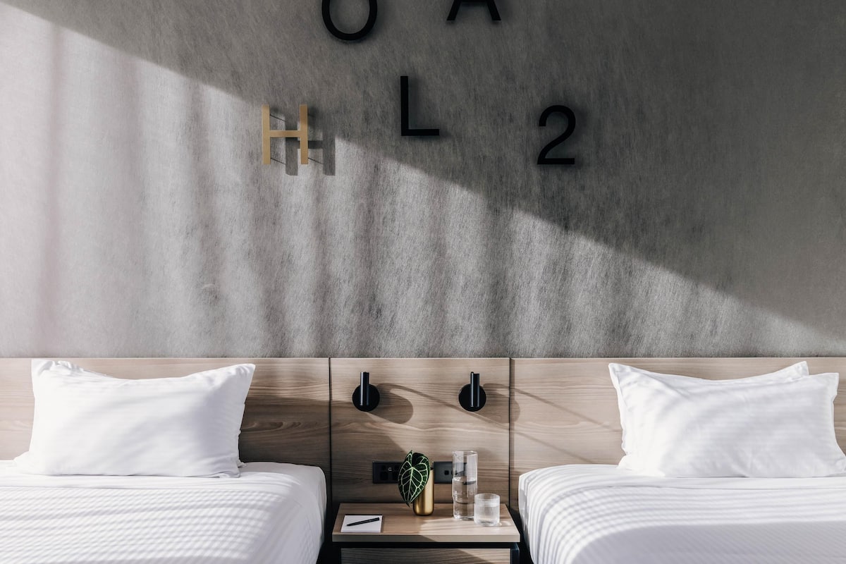 Standard Double Room, 2 Double Beds | 1 bedroom, pillow-top beds, in-room safe, desk