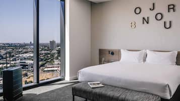 Pillow-top beds, in-room safe, desk, laptop workspace