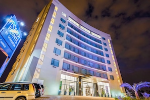 Front of property – evening/night