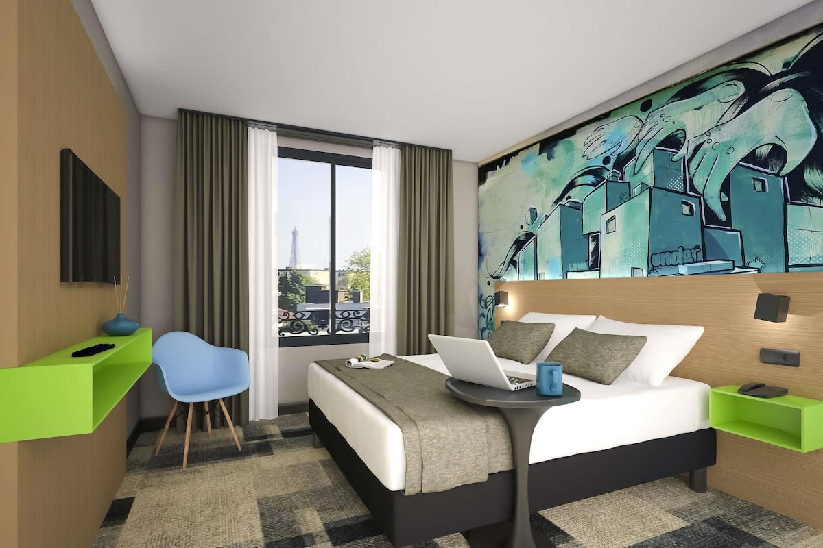 1 bilik tidur, peralatan tempat tidur premium, peti besi dalam bilik