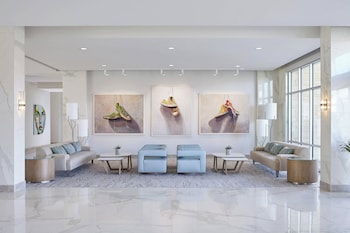 Hotel entrance and lobby at Hotel Paseo, Autograph Collection by Marriott