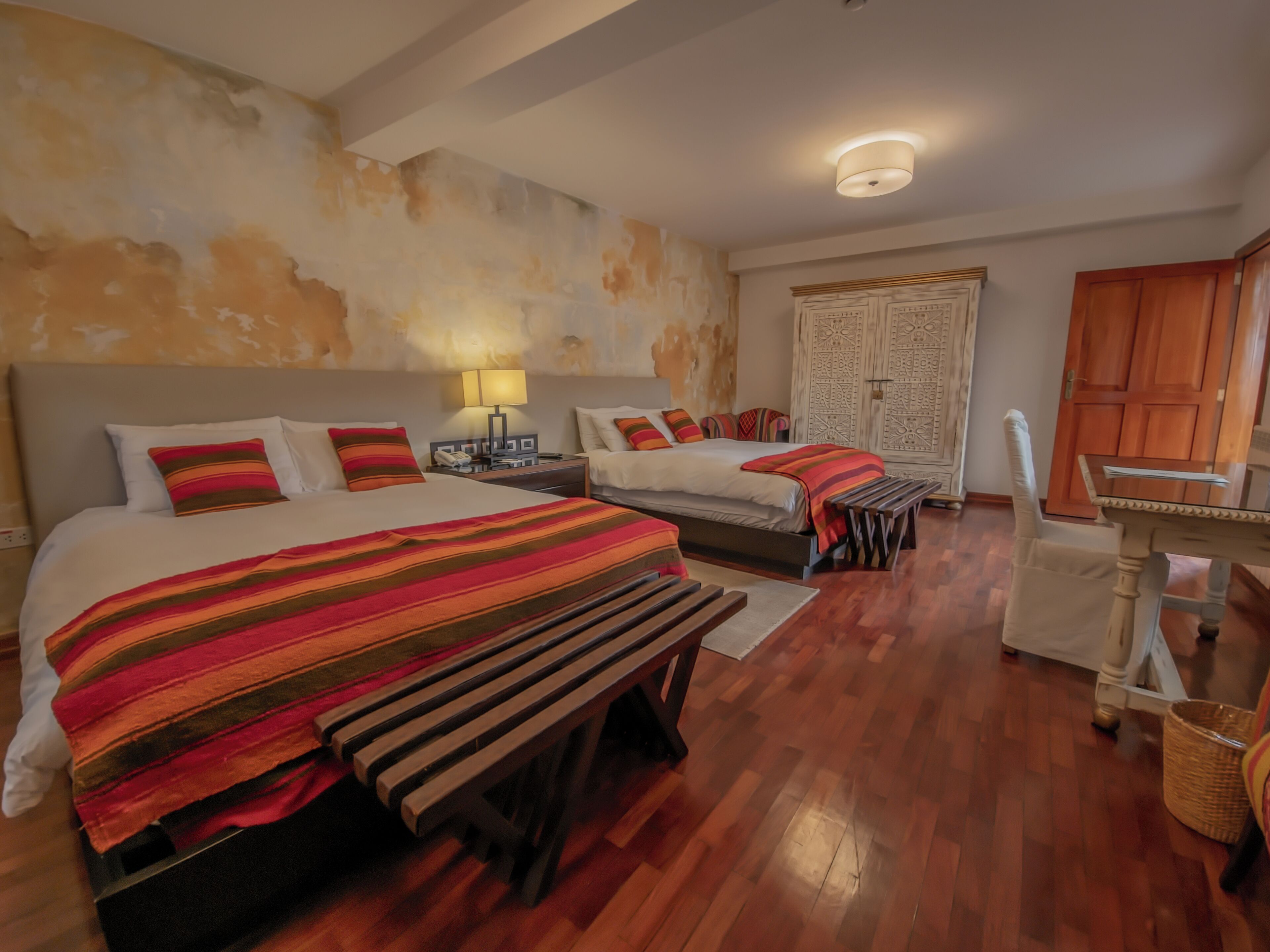 Habitación doble Premium, vista al patio, con vista al jardín (Caral) | Egyptian cotton sheets, premium bedding, down comforters, pillowtop beds