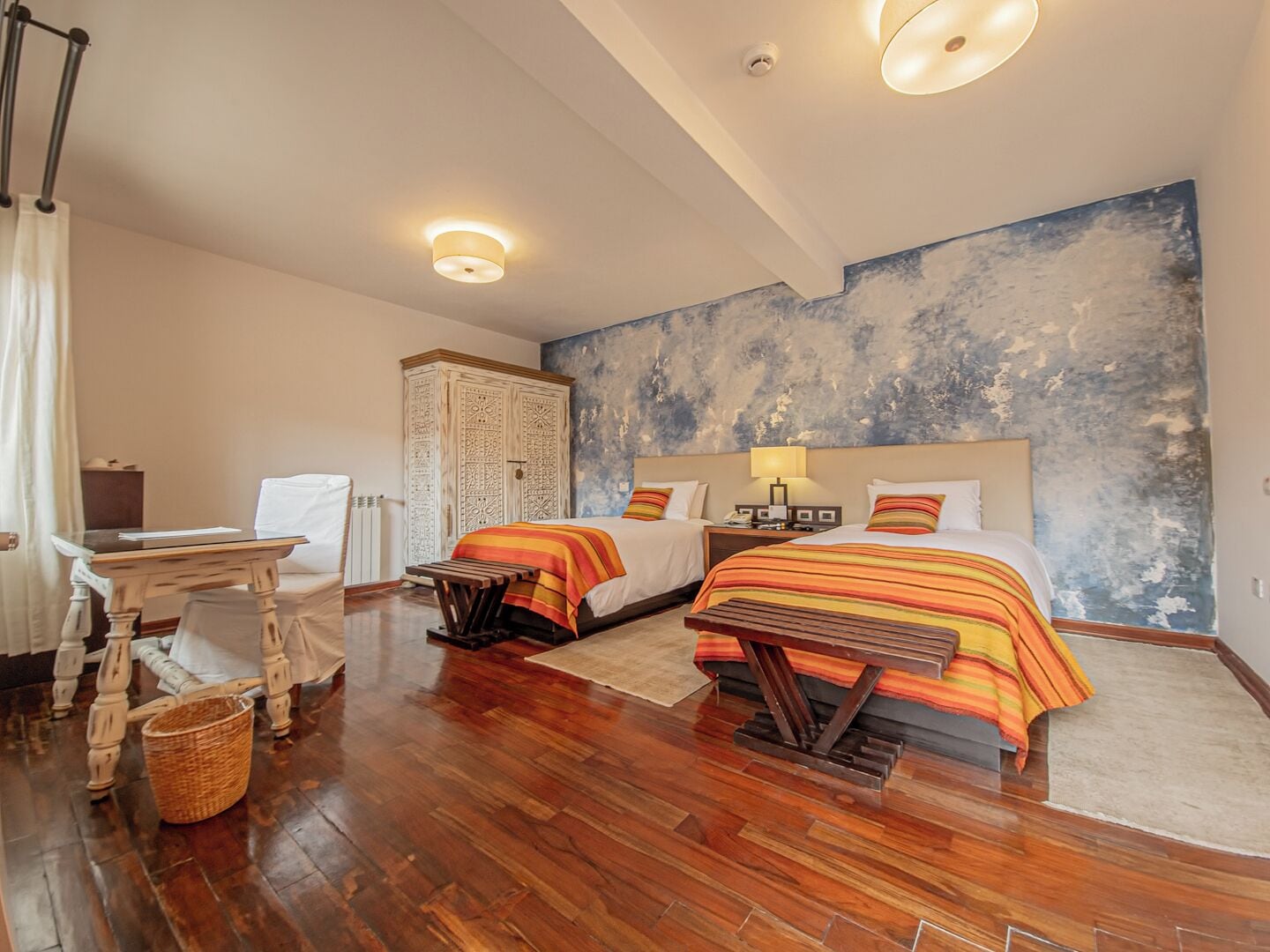 Habitación doble estándar, con vista al patio (Chimu) | エジプト綿のシーツ、高級寝具、羽毛の掛け布団、ピロートップベッド