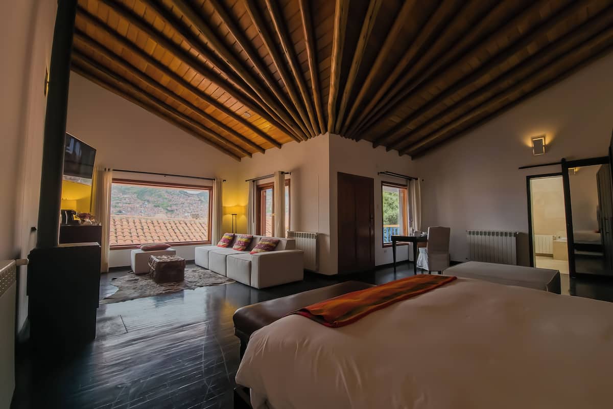 Presidential-Suite, 1 King-Bett, Stadtblick, Turm | BettwÀsche aus Àgyptischer Baumwolle, hochwertige Bettwaren