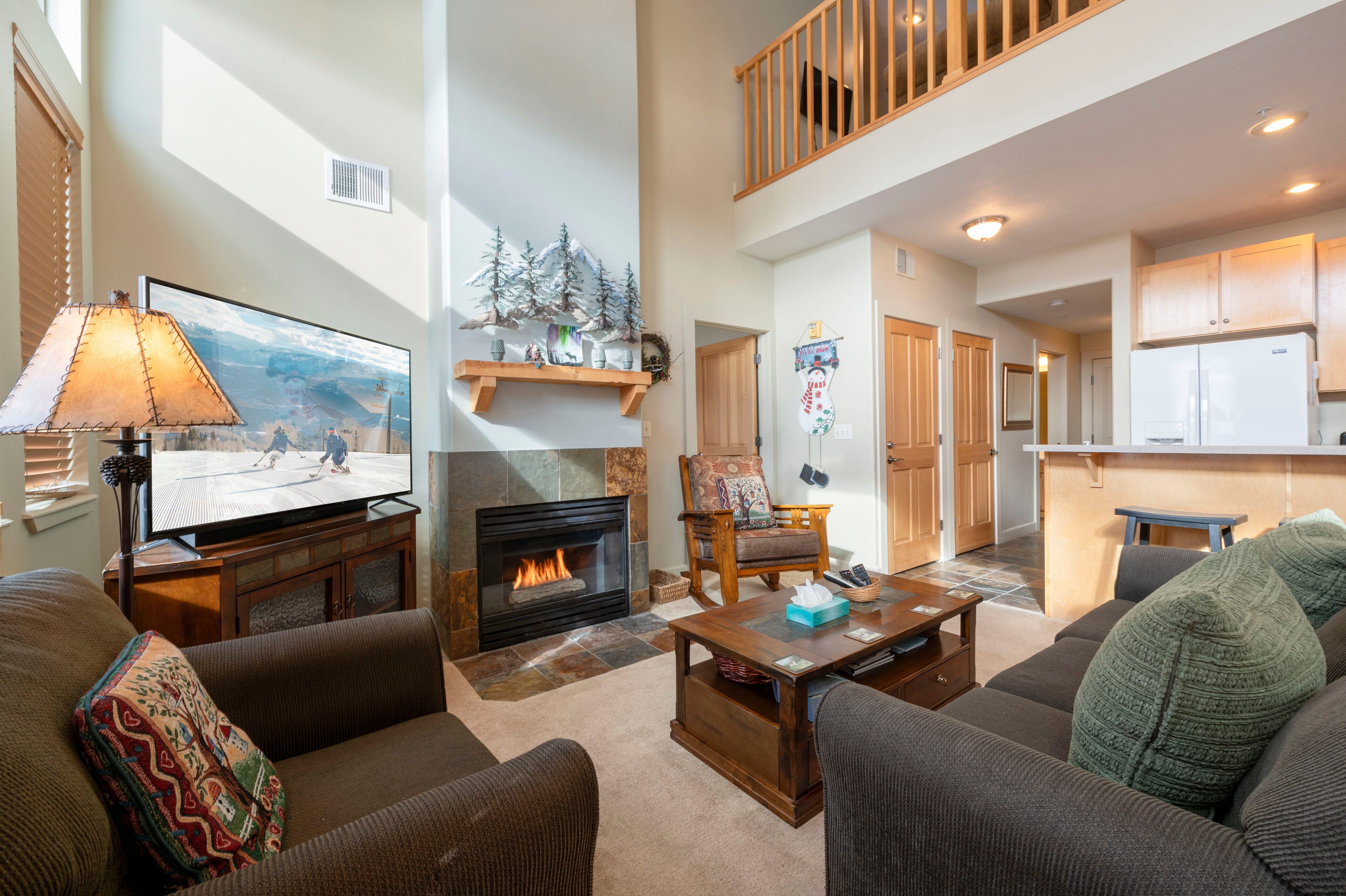 TV, fireplace, DVD player