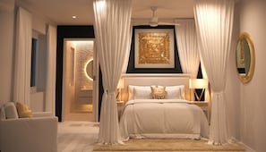 5 bedrooms, in-room safe, desk, iron/ironing board - Solaris Beach House, Beach-front villa, St James  (Housekeeper/Cook included) (Weston)