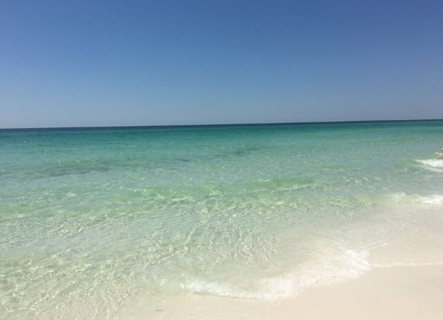 On the beach, sun loungers, beach towels