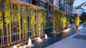 Front of property – evening/night