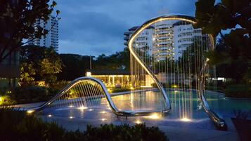 Front of property – evening/night