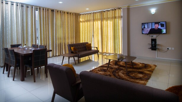 Apartemen, 3 kamar tidur | Area keluarga | TV layar datar