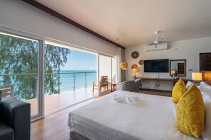 Villa presidencial, varias camas | Ropa de cama de alta calidad y camas Tempur-Pedic