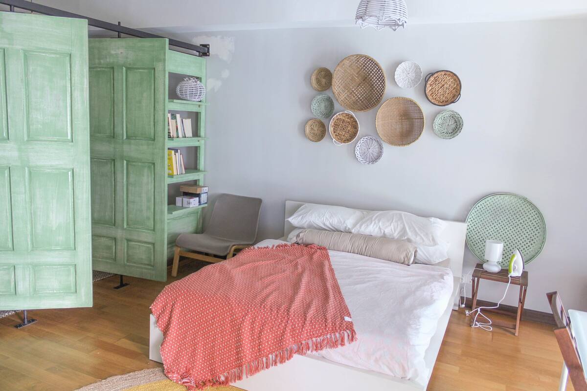 아파트 (Chic Bali Studio) | 책상, 다리미/다리미판, 무료 WiFi