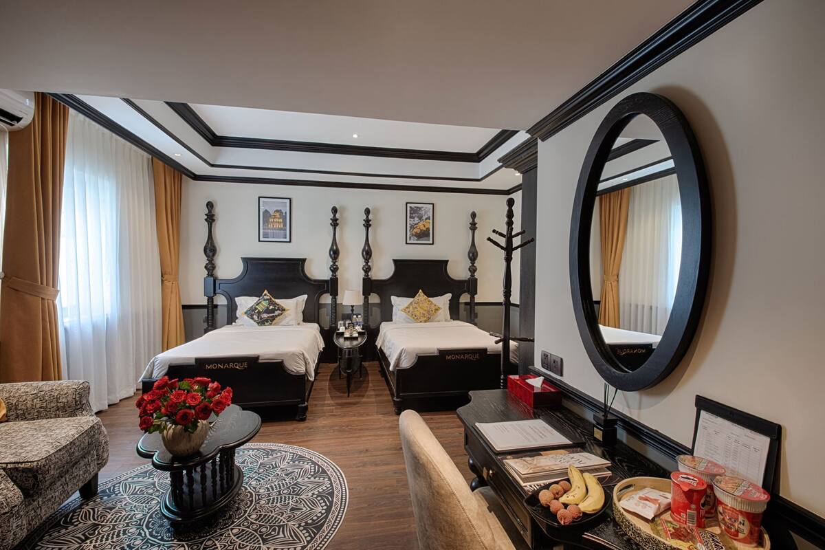Minibar, in-room safe, desk, blackout curtains