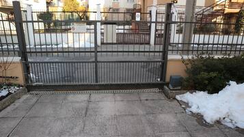 Majoituspaikan sisäänkäynti