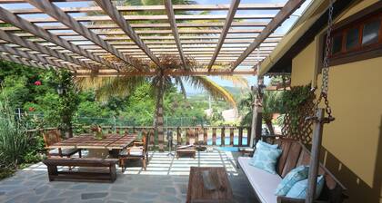 Vista del campo de golf de St Lucian Hideaway Sea Kite Surfers Retreat Transporte gratuito