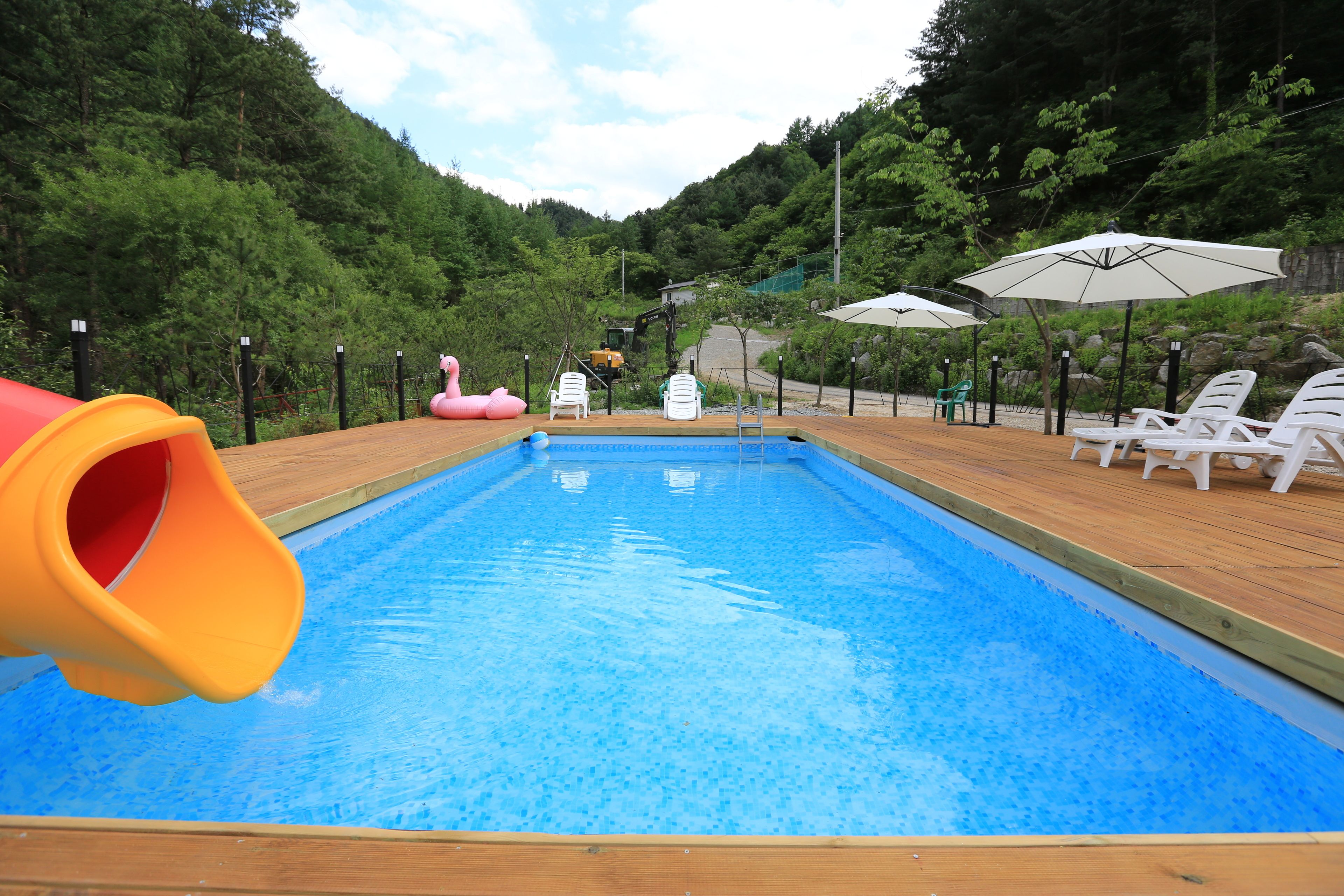 Seasonal outdoor pool