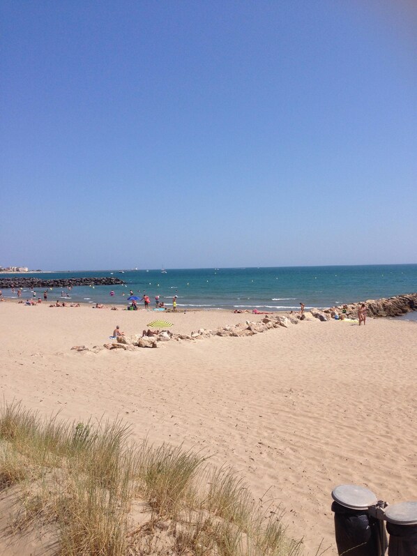 Vlak bij het strand